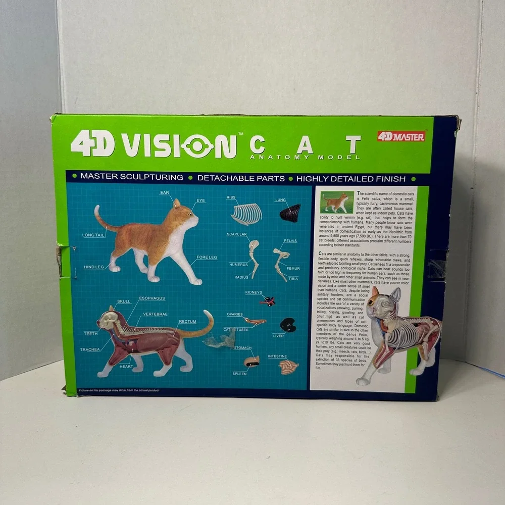 4D Master Vision Cat Anatomy Model 28 Parts Complete Open Box w/ Guide STEM